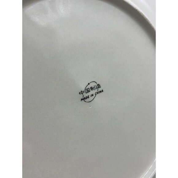 4 Pc Set Stoneware Christmas Tree Dinner Plate Festive Holiday Decor 10.5" - Picture 4 of 5